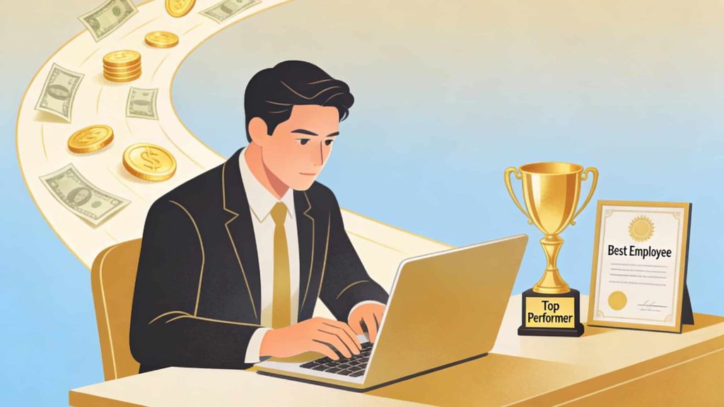 Money chases excellence showing man is best at his work