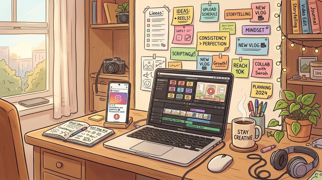 Cozy_workspace_creating_content