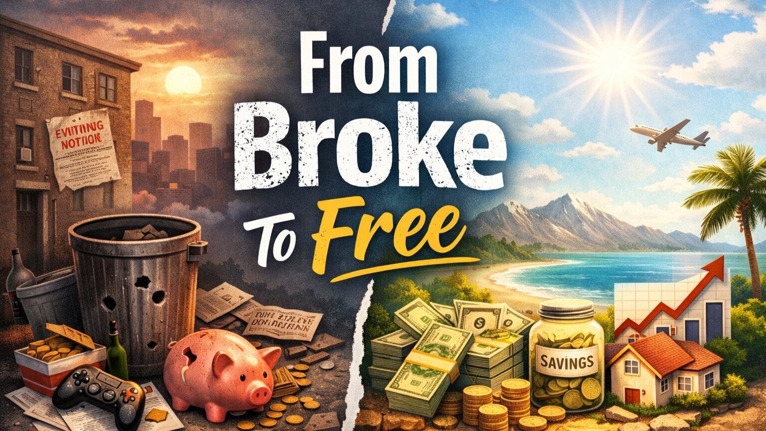 How to Go from Broke to Financially Free (13 Money Rules)