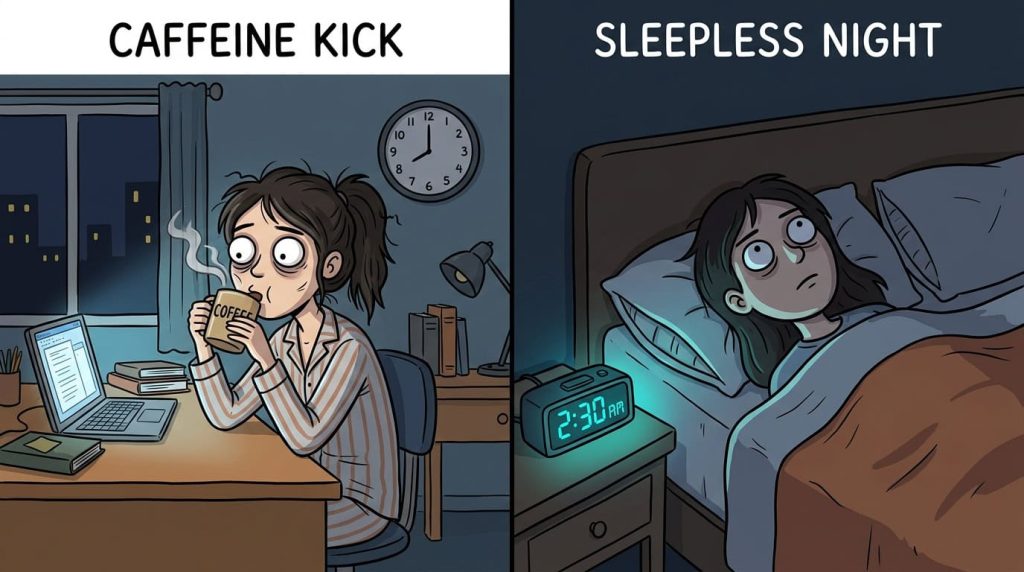 Woman_drinking_coffee_at-night