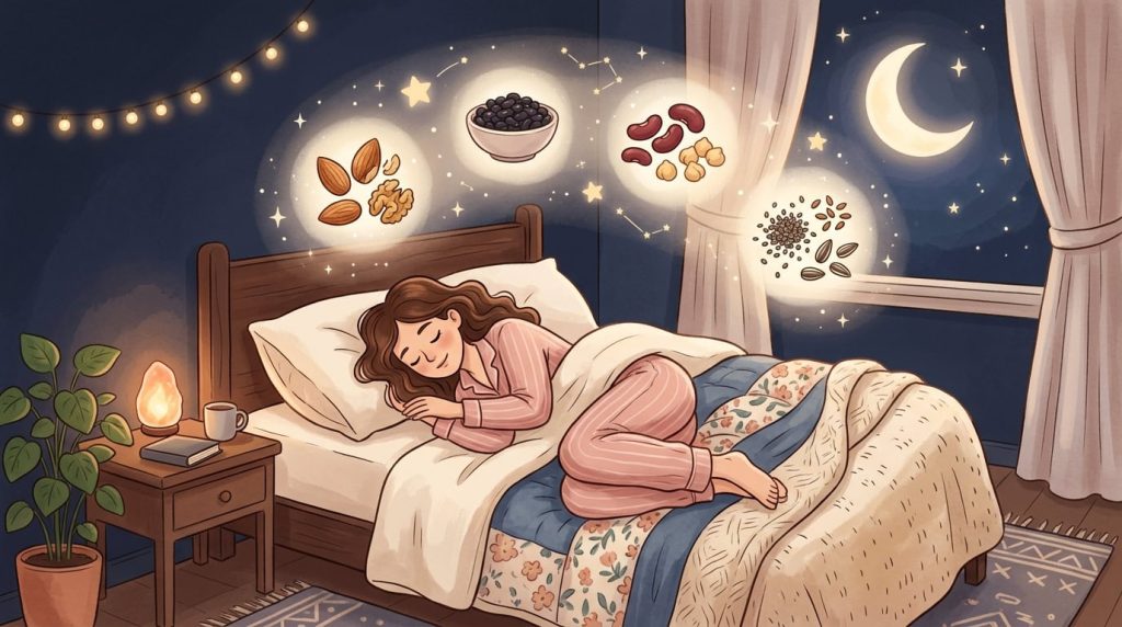 Woman_sleeping_with_better_after_nutrients-eating