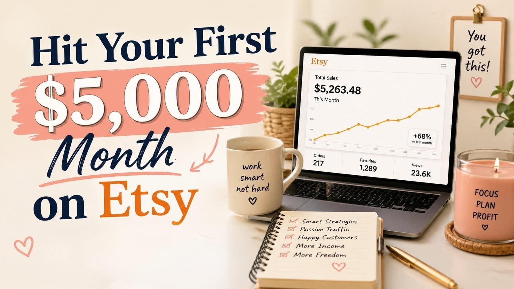 How to make $5000 a month on Etsy