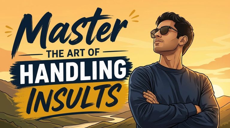 man with confidence handling insults