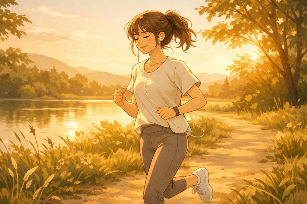 girl out on a walk