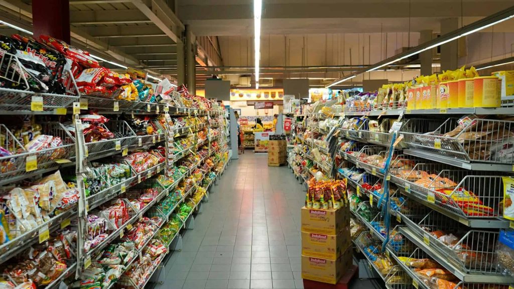 inside of a retail store