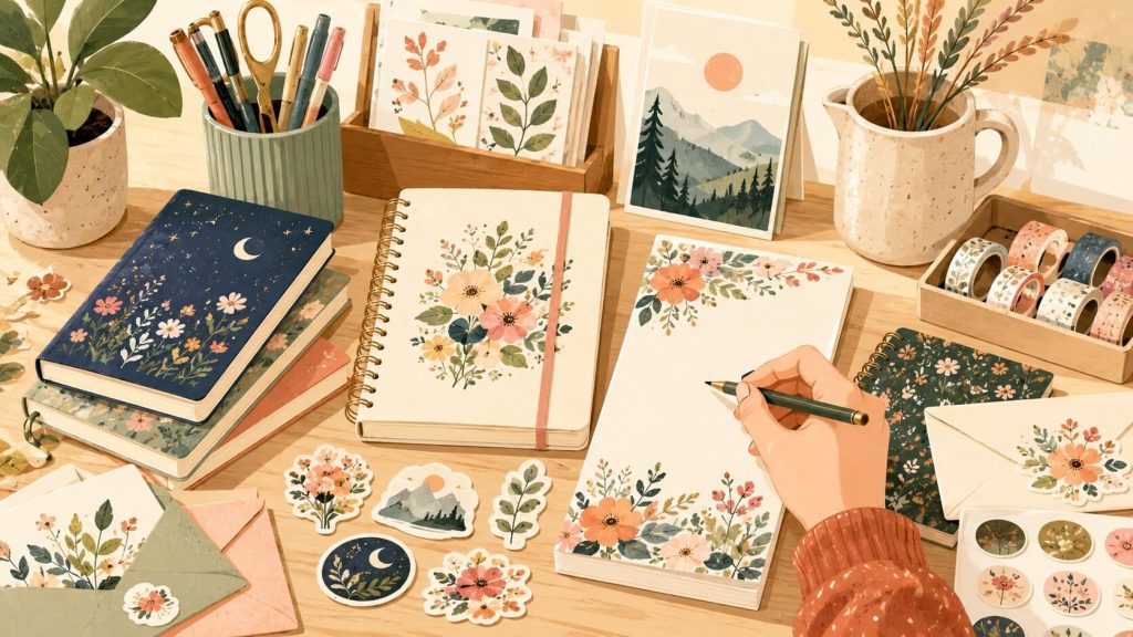 Stationery and Paper Products illustration