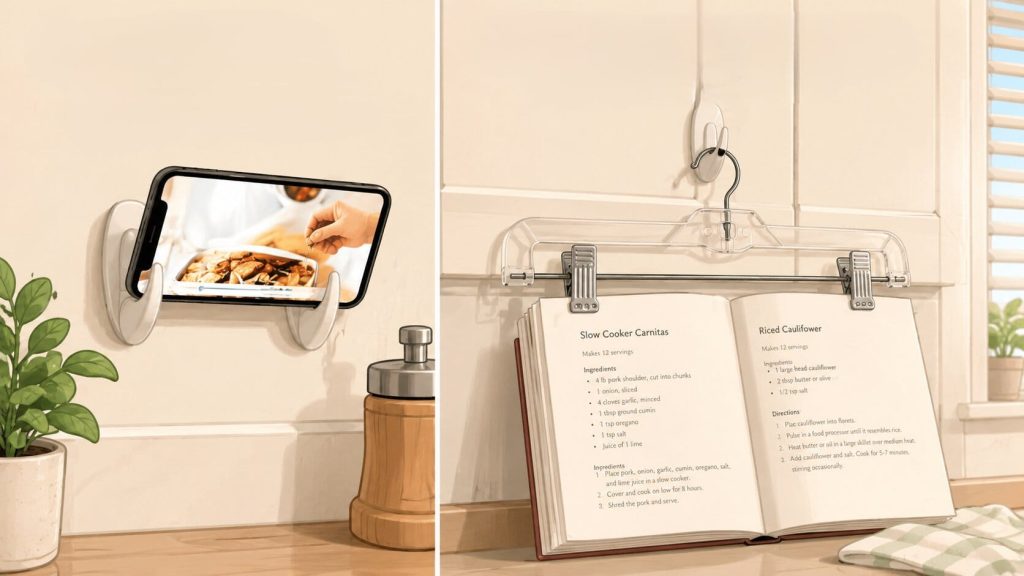 ways to Hold Your Tablet or Cookbook